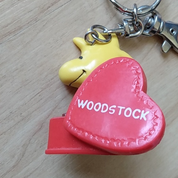 Woodstock Peanuts Snoopy Figurine Keychain Bag Clip - Picture 4 of 6